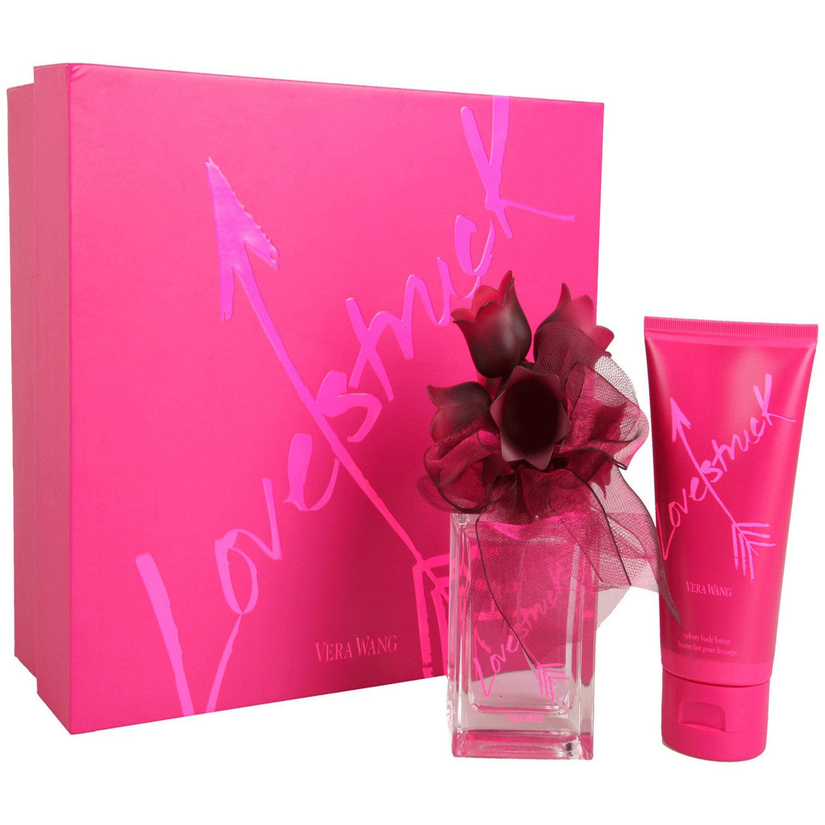 Vera Wang Lovestruck 2-piece fragrance gift set with 3.4 oz Eau de Parfum and 5 oz body lotion
