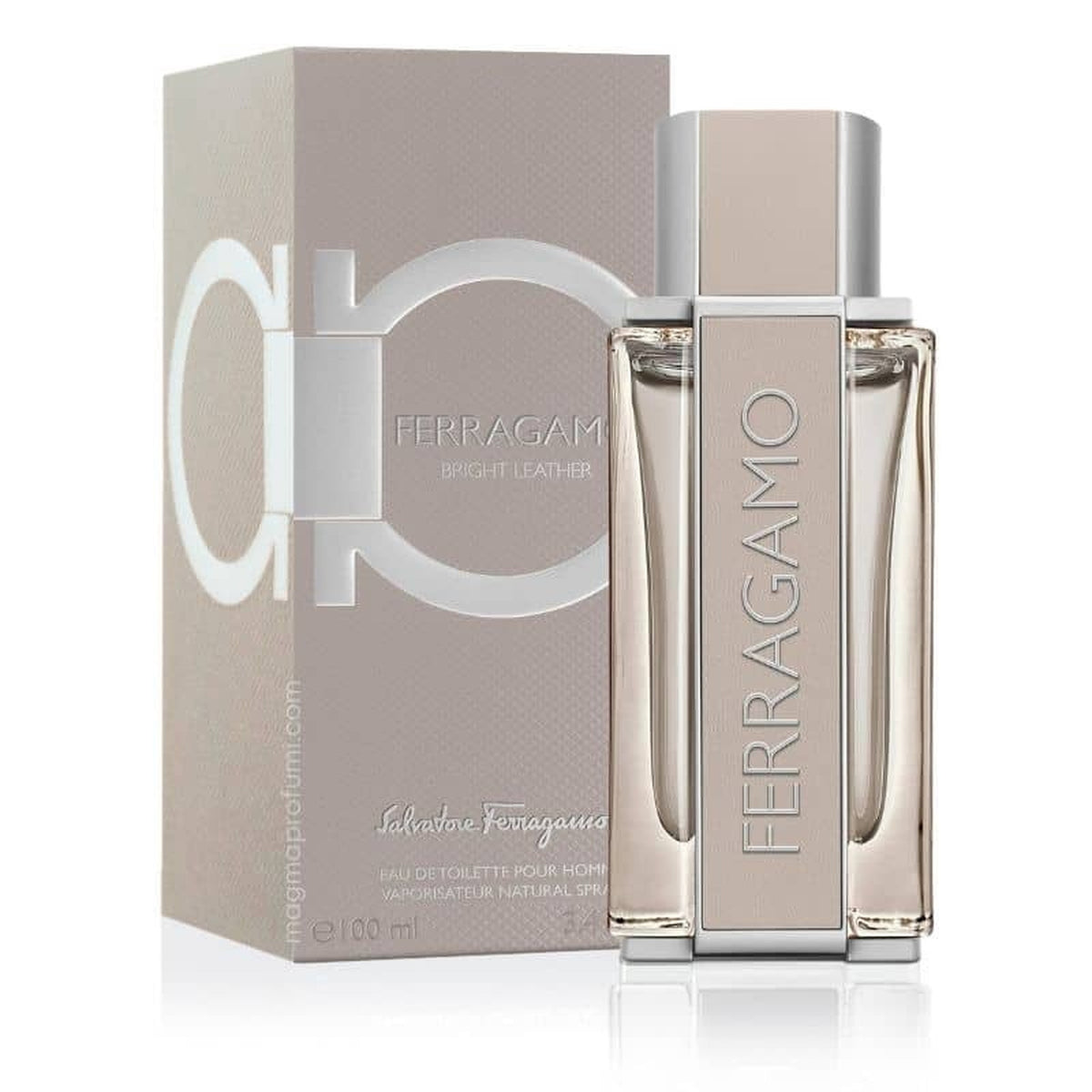 S. Ferragamo Uomo Bright Leather 3.4 oz EDT spray bottle