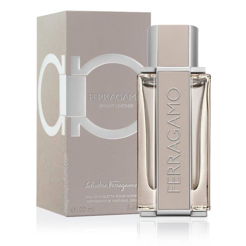 S. FERRAGAMO UOMO BRIGHT LEATHER 3.4OZ EDT SPRAY