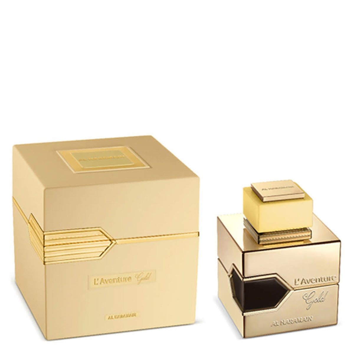 Al Haramain L'Aventure Gold 3.4 oz Eau de Parfum spray bottle