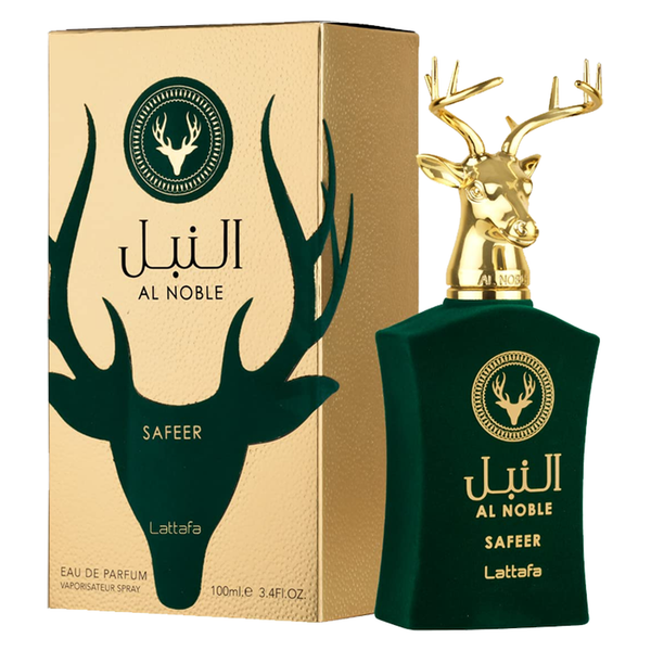 Lattafa Al Noble Safeer 3.4 oz Eau de Parfum spray bottle