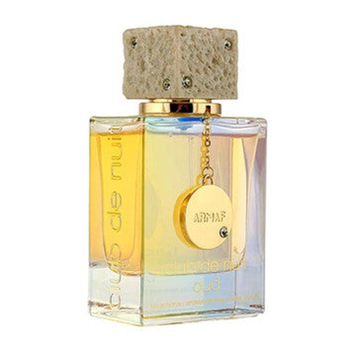 Armaf Club de Nuit Oud 3.6 oz Eau de Parfum spray bottle
