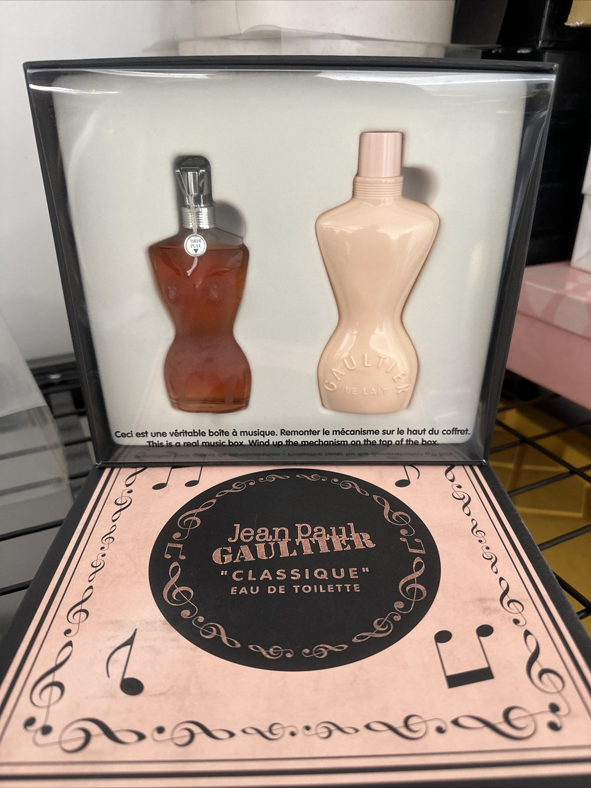 Jean Paul Gaultier 2pc (1.7oz Eau de Toilette +3.4 Body Lotion) Music Box - Set