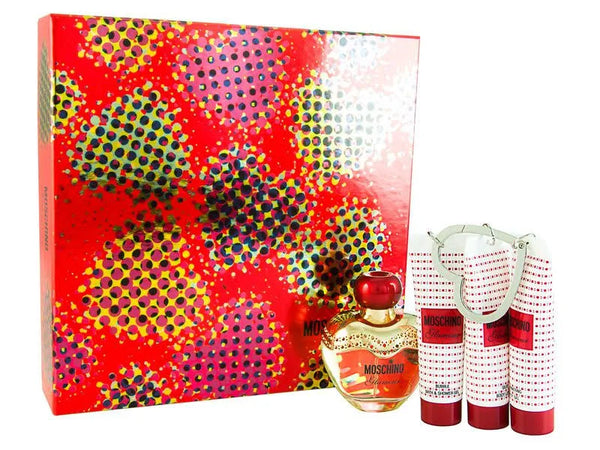 Moschino Glamour -4pcs (1.7oz Eau de Toilette+ 1oz Shower Gel + 1oz Body Lotion + 1oz B/Gel ) - Set