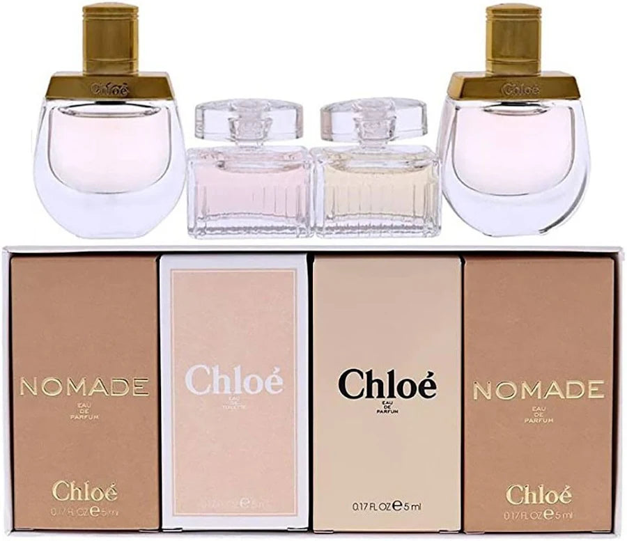Chloe 4pc Mini Set, Eau de Parfum, Eau de Toilette, Nomade Eau de Toilette, Eau de Parfum - Set