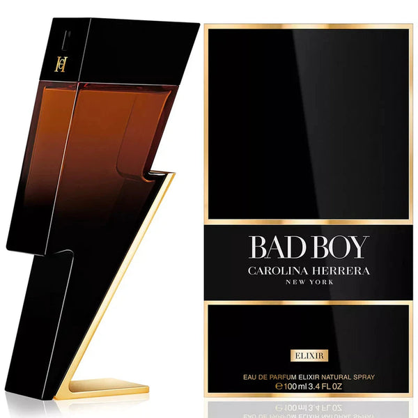 C. Herrera Bad Boy Elixir 3.4 oz Eau de Parfum Spray bottle
