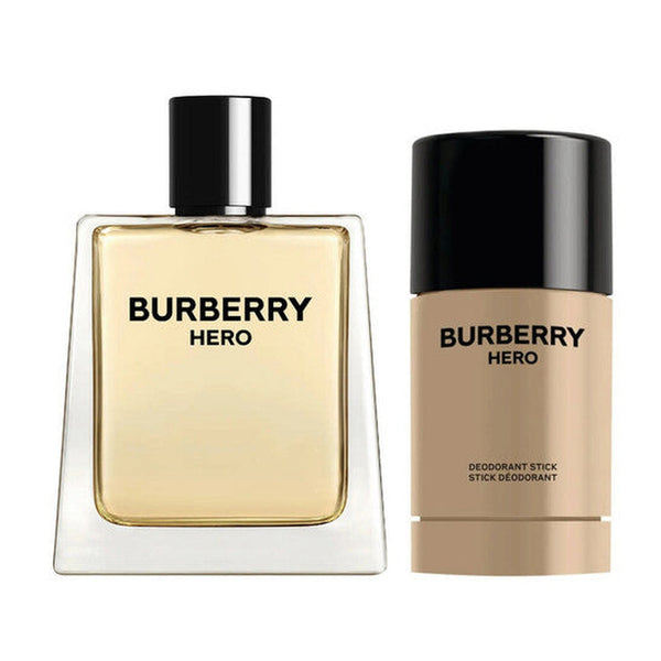 Burberry Hero 2 piece fragrance set with 3.4 oz Eau de Toilette spray and 2.6 oz deodorant stick