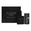 CLEAN BLACK LEATHER 2PC.(3.4OZ EDT +DEO STICK.) (10 LEFT) - Set