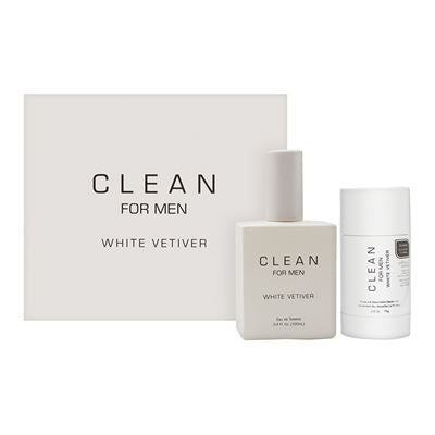 CLEAN WHITE VETIVER 2PC. (3.4OZ EDT + DEO. STICK) - Set