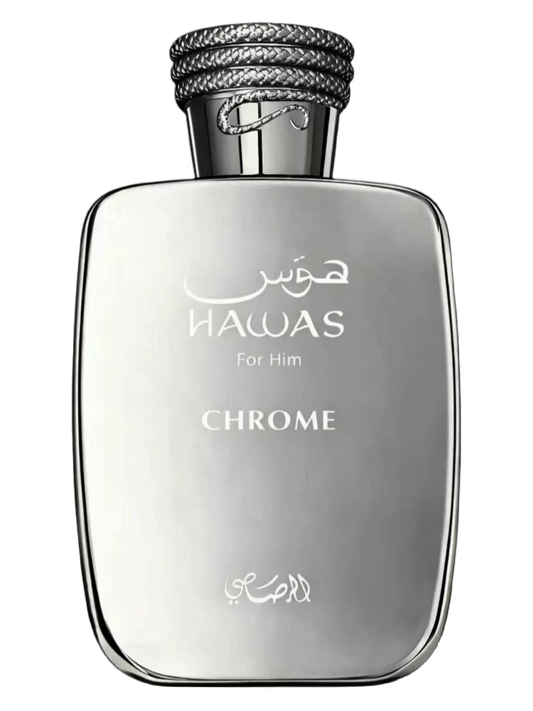Rasasi Hawas Chrome 3.4oz Eau de Parfum bottle