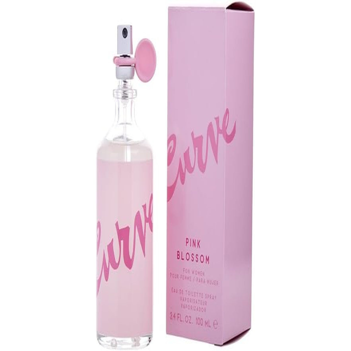 Liz Claiborne Curve Pink Blossom 3.4 oz EDT spray bottle