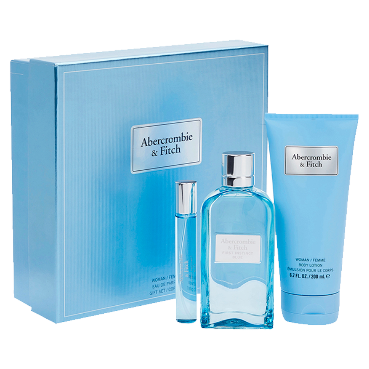 Abercrombie and Fitch First Instinct Blue 3 piece fragrance gift set