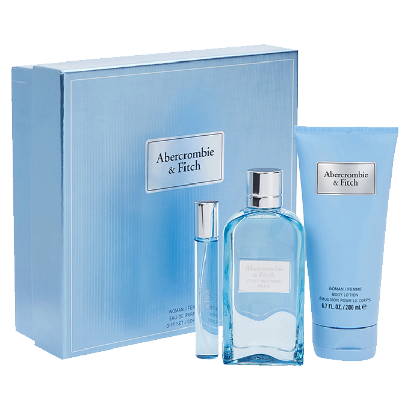 A&F FIRST INSTINCT BLUE 3PC( 3.4OZ+ 6.7BL+ 0.15ML) - Set