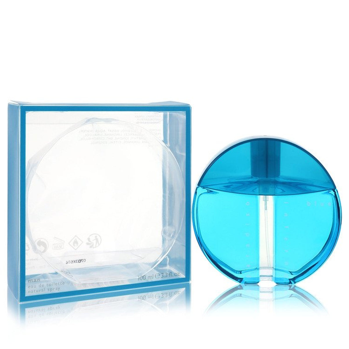 Paradiso Inferno Blue 3.4 oz EDT spray bottle