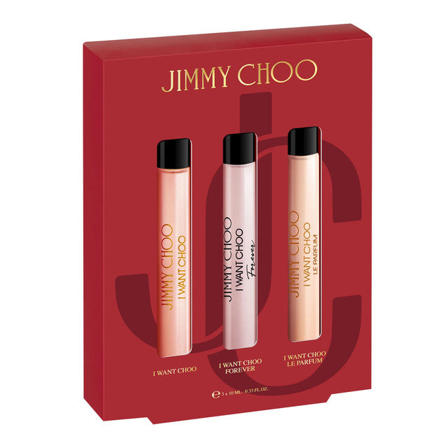 JIMMY CHOO I WANT CHOO VARIETY 3 X 10ML (JC I WANT CHOO+FORVER+ LE PARFUM) - Set