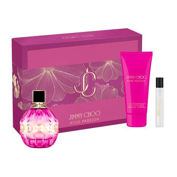 JIMMY CHOO ROSE PASSION 3PC(3.4OZ EDP+3.4BL+ 7.5ML MINI - Set