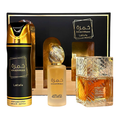 LATTAFA KHAMRAH 3PC(3.4OZ EDP +6.7BS+1.7 HAIR MIST) - Set
