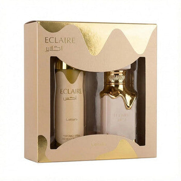 LATTAFA ÉCLAIR 2PC Set with 3.4 oz Eau de Parfum and 5.0 oz Body Mist