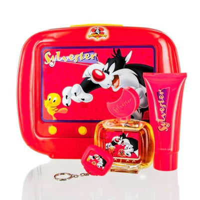 SYLVESTER -3PCS (3.4OZ + 3.4OZ S/G + KEY CHAIN) TIN CAN - Set