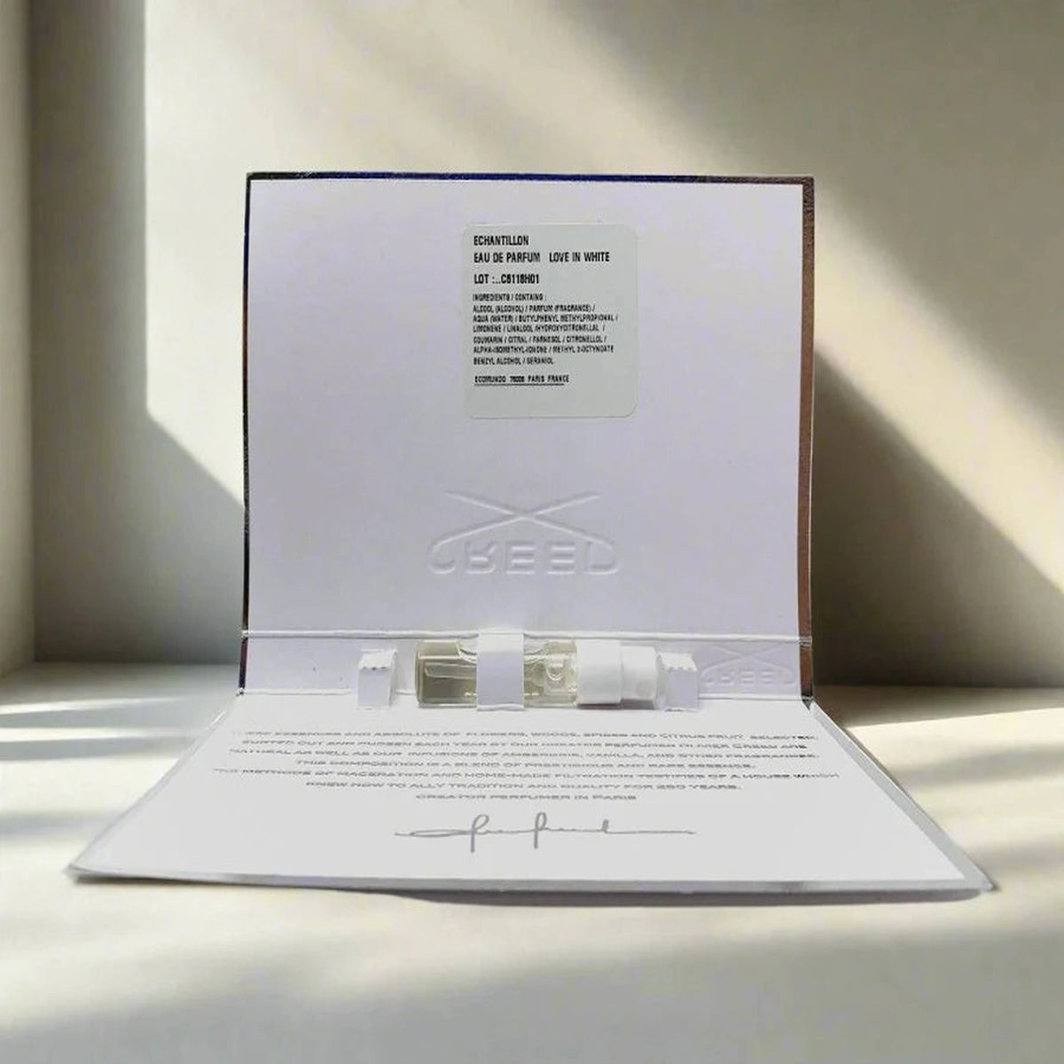 Creed Love in White 1.7ml fragrance sample vial