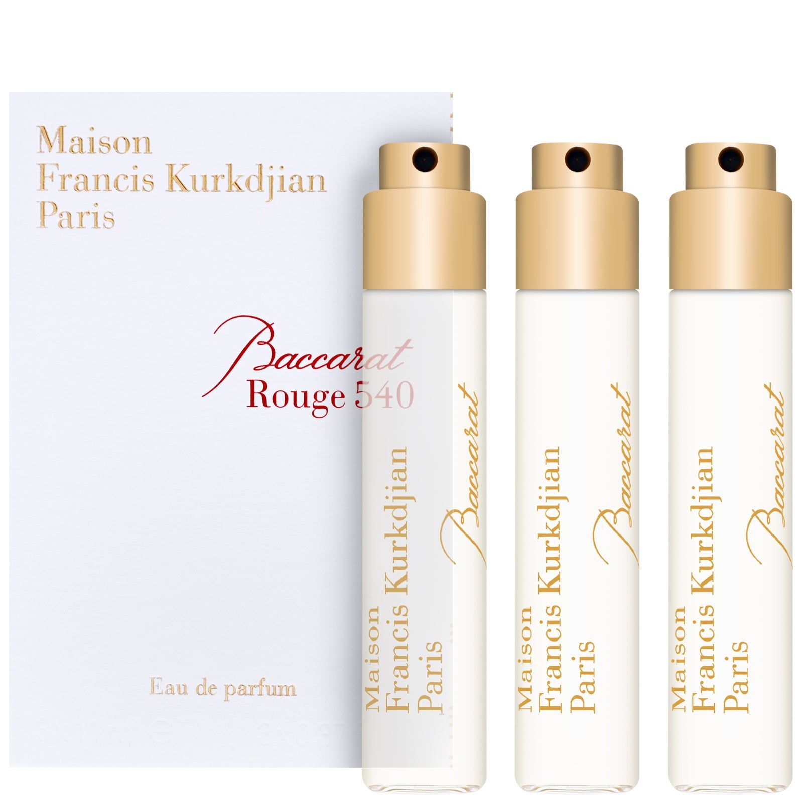 MAISON FRANCIS KURKDJIAN BACCARAT ROUGE EXTRAIT DE PARFUM 3 X 11ML EDP (11 PCS ONLY) - Set
