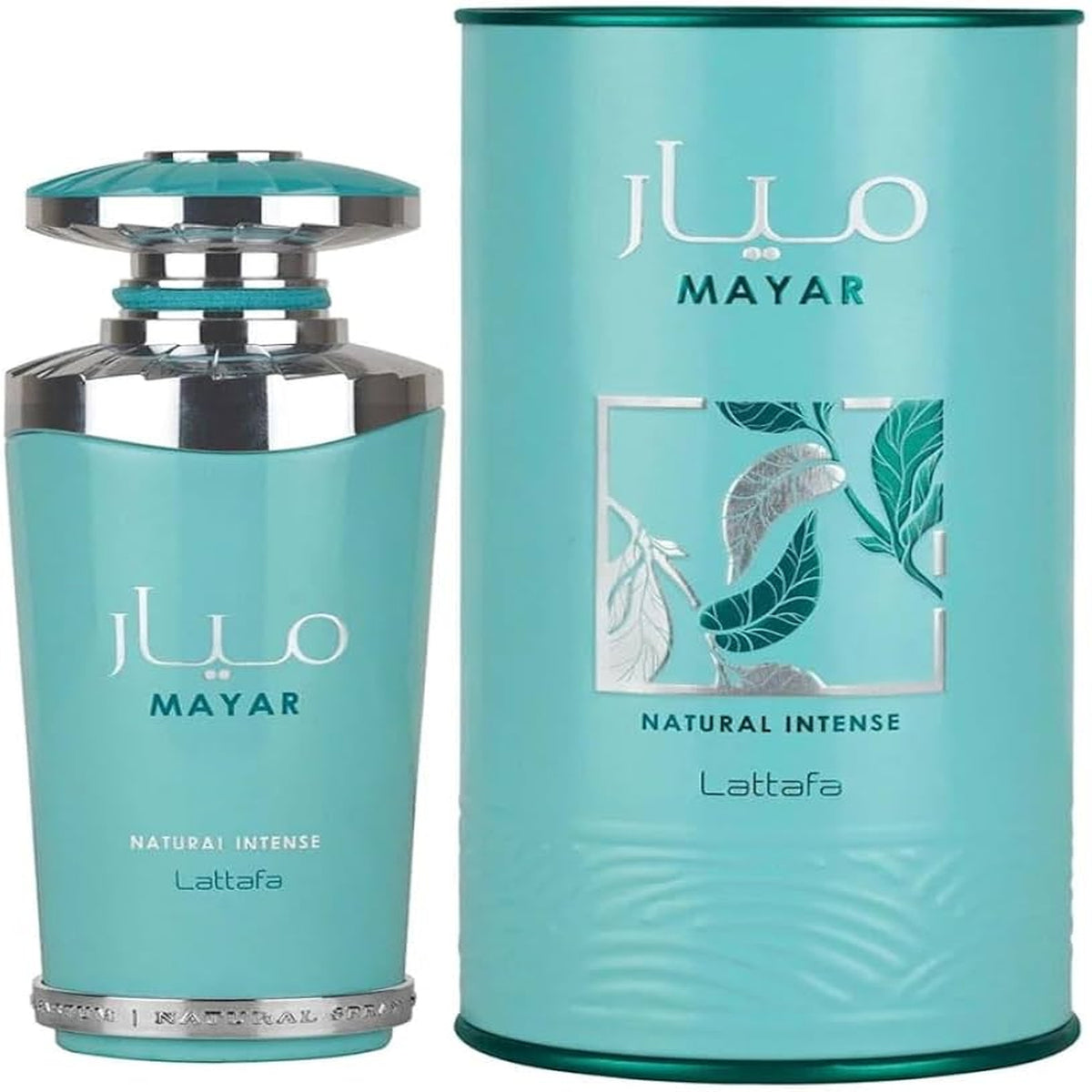 Lattafa Mayar Natural Intense 3.4 oz Eau de Parfum spray bottle