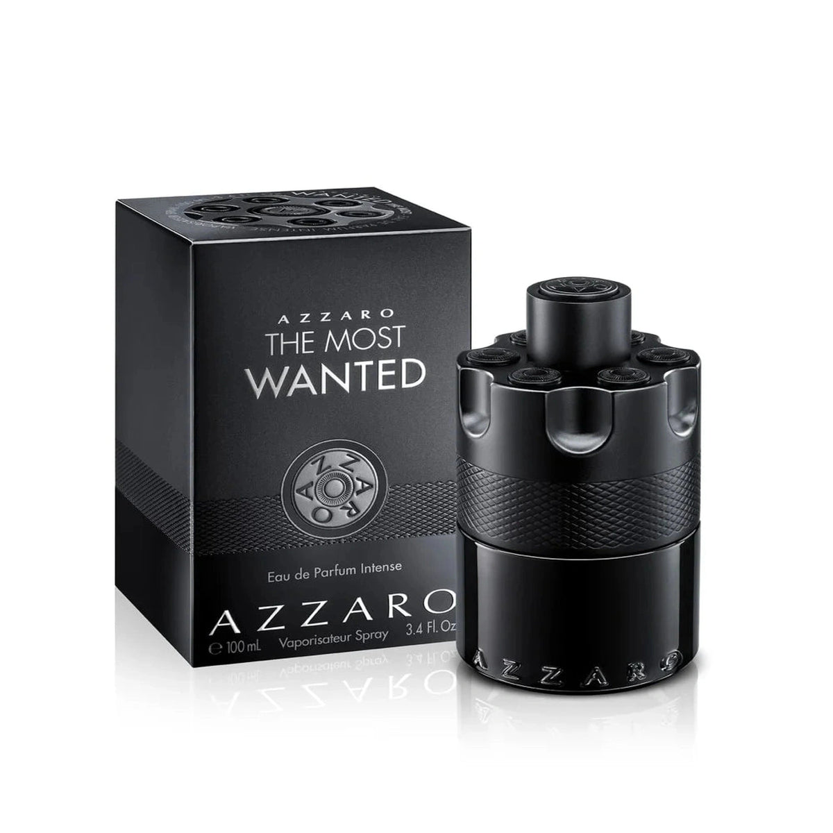 Azzaro The Most Wanted Intense 3.4 oz Eau de Parfum spray bottle