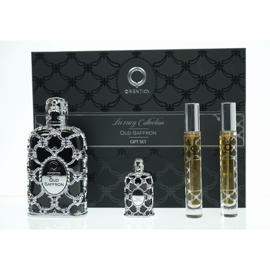 ORIENTICA OUD SAFFRON 4PC (2.8OZ EDP+ MINI SPLASH+2X0.33SPY) - Set