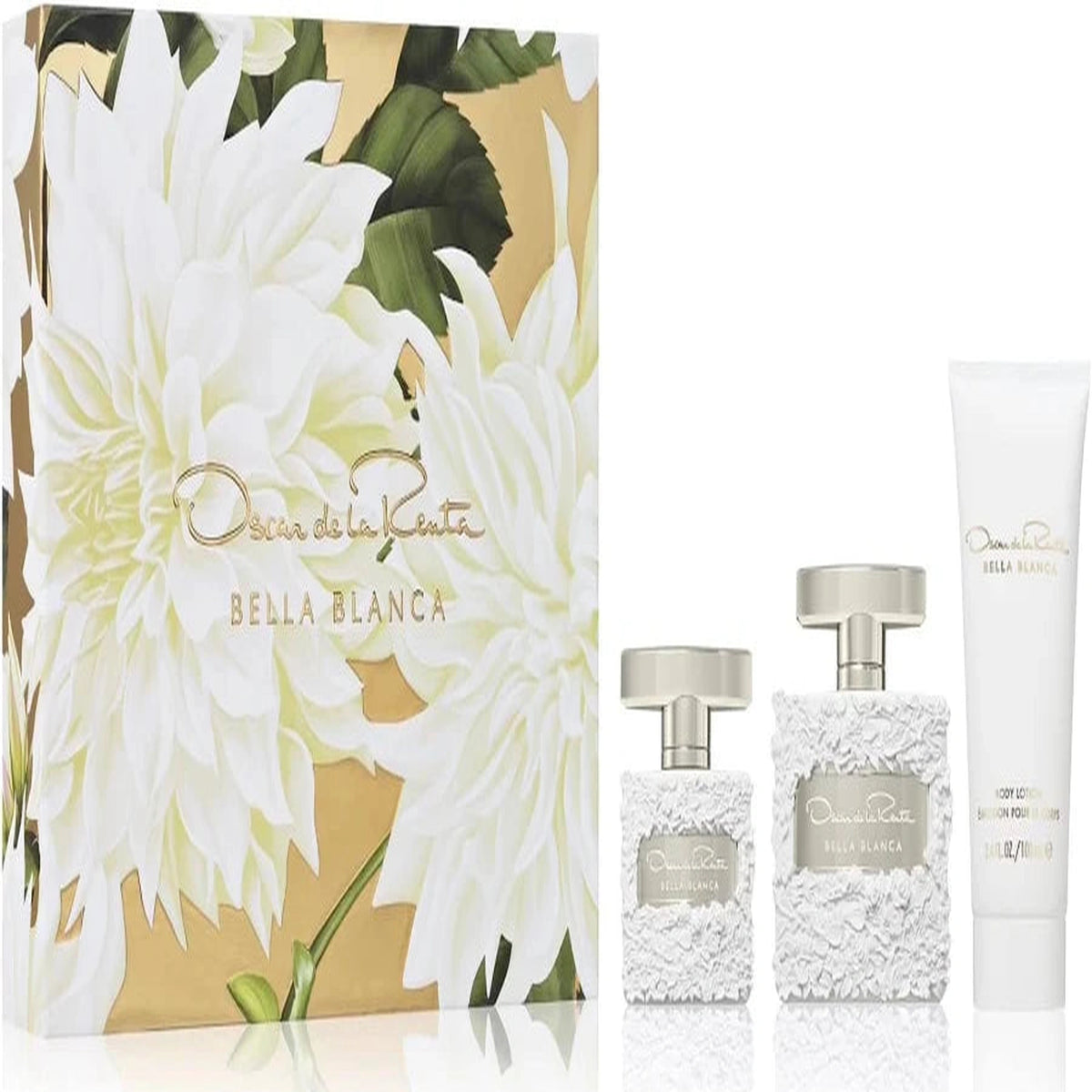 Oscar de la Renta Bella Blanca 3 piece fragrance set with Eau de Parfum sprays and body lotion