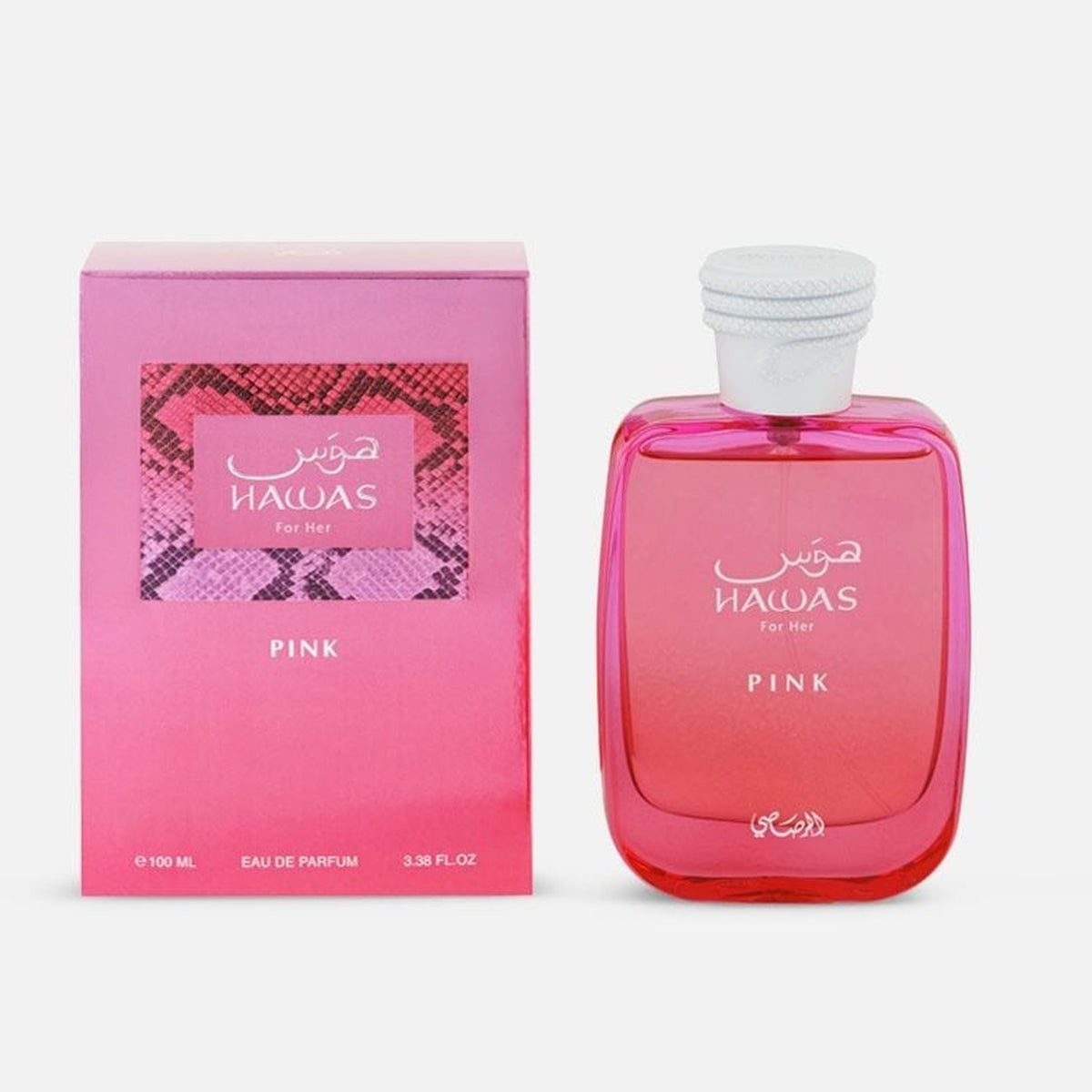 Rasasi Hawas Pink 3.4 oz EDP Spray bottle