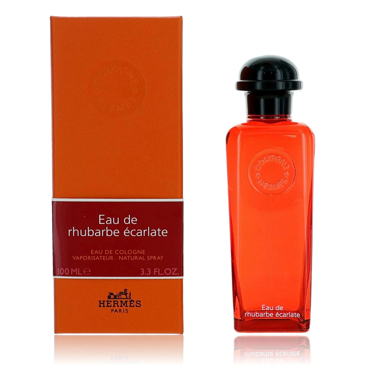 Hermès Eau de Rhubarbe Écarlate 3.4 oz Eau de Cologne spray bottle