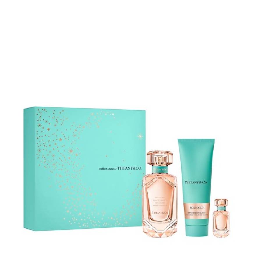 TIFFANY & CO ROSE GOLD 3PC (2.5OZ EDP + 3.4 BL + 5ML) - Set