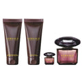 VERSACE BRIGHT CRYSTAL NOIR 4PC (3.OZ EDP +5ML EDP + 3.4BL + 3.4SG) - Set
