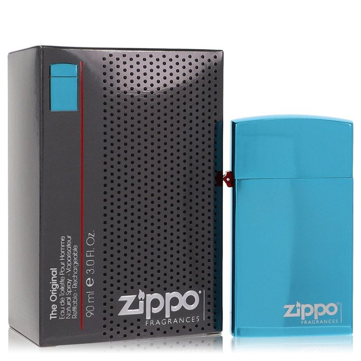 ZIPPO Original Blue 3.0 oz EDT Spray men's fragrance bottle